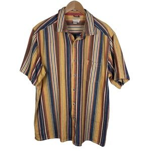 THE TERRITORY AHEAD Striped Shirt Mens Size XL Multicolor Short Sleeve Button Up